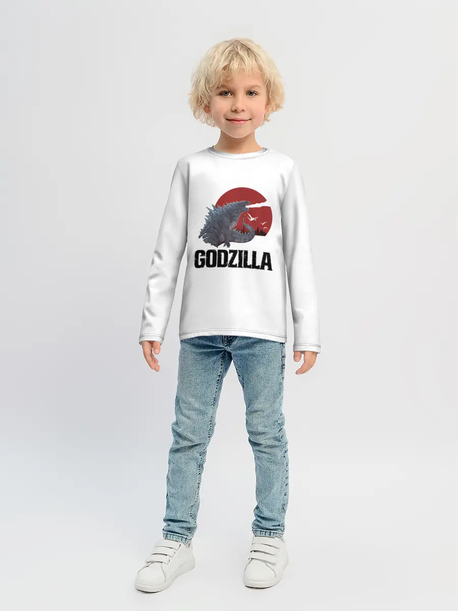 Детский лонгслив / Годзилла