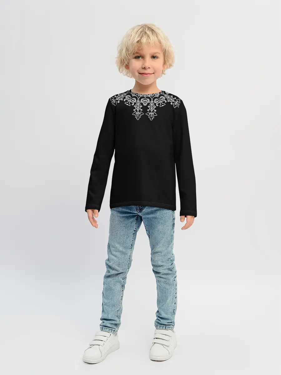 Детский лонгслив / Узоры