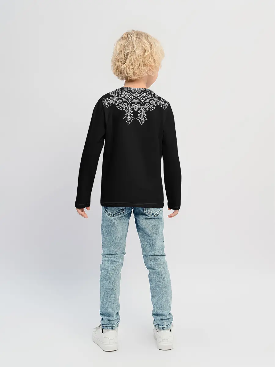Детский лонгслив / Узоры