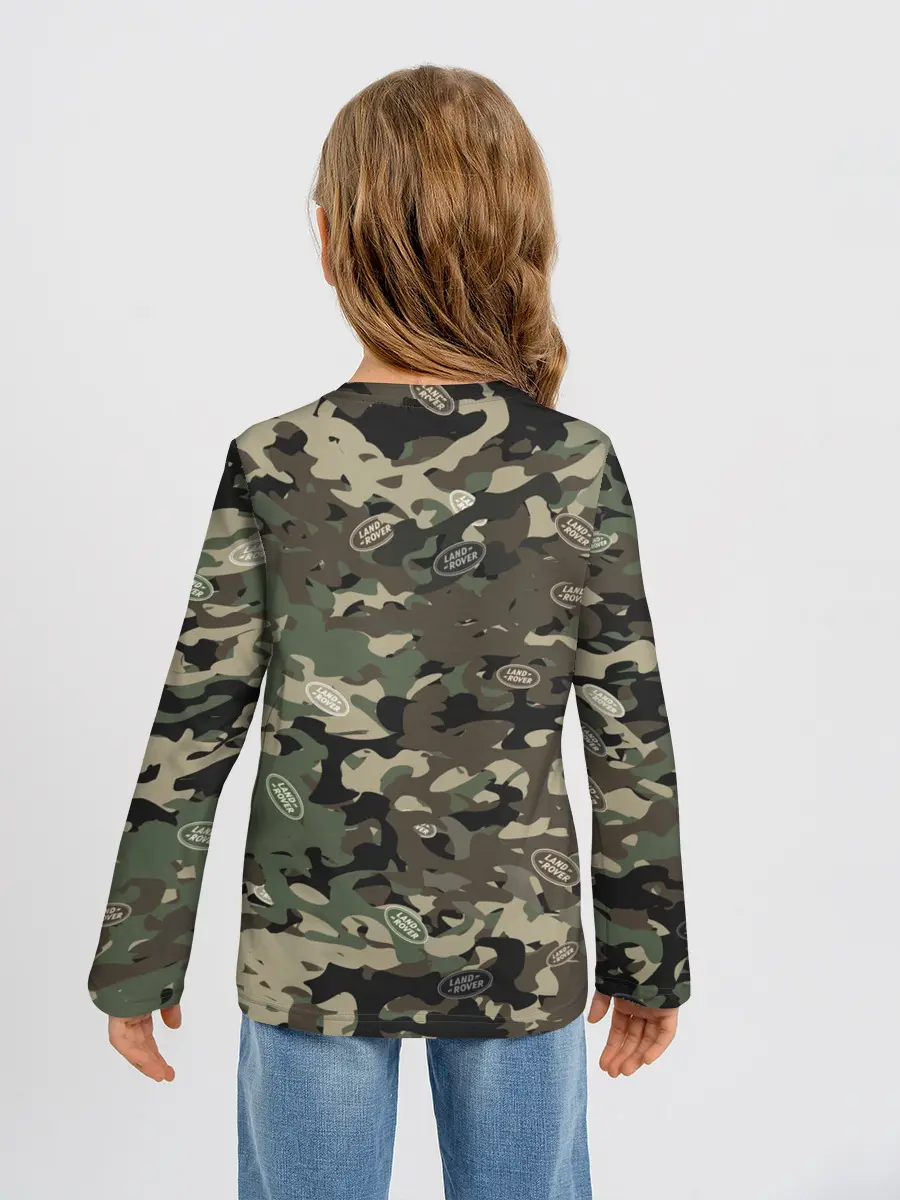 Детский лонгслив / Камуфляж Land Rover