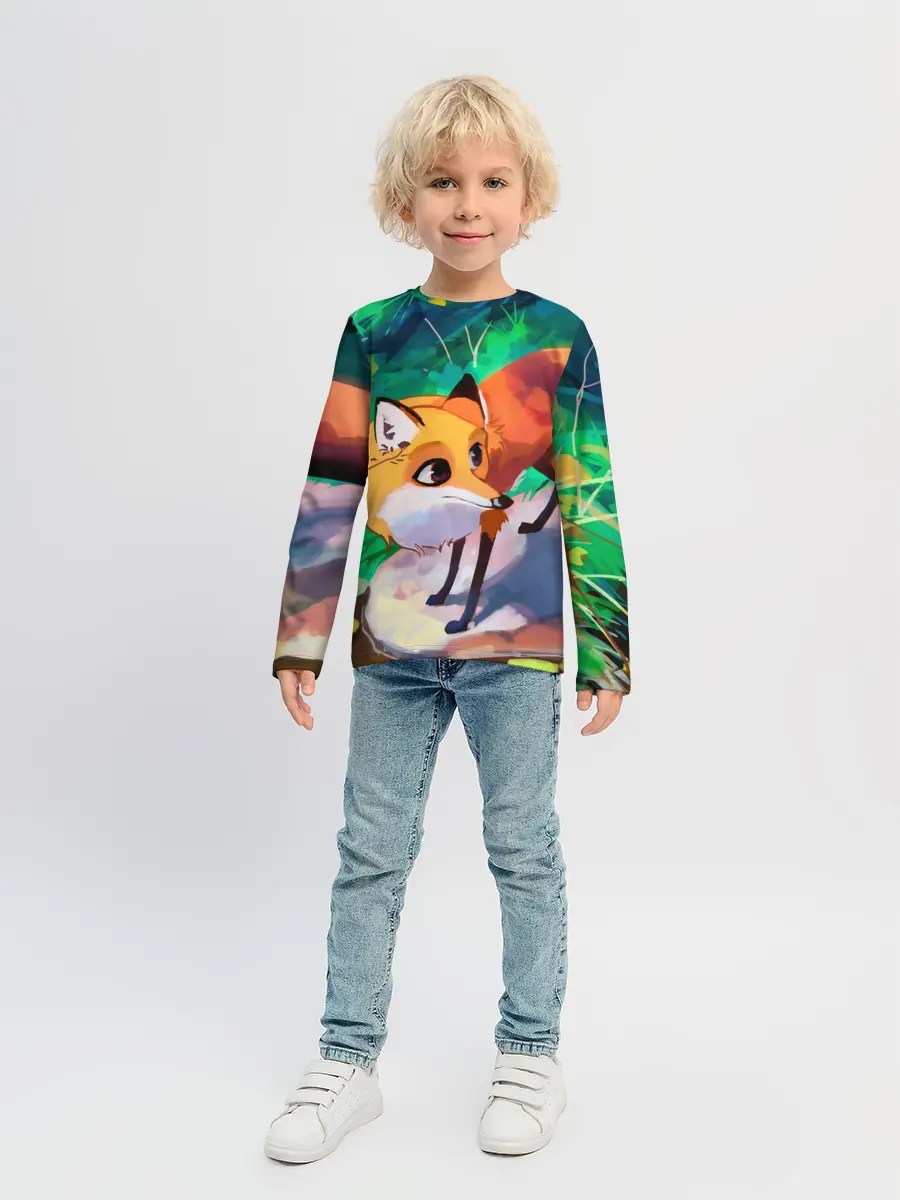 Детский лонгслив / Лисичка
