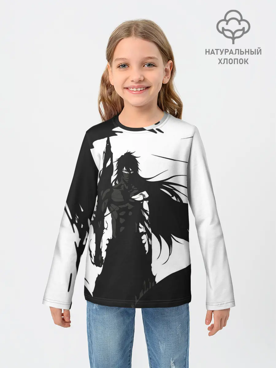Детский лонгслив / Bleach black & white