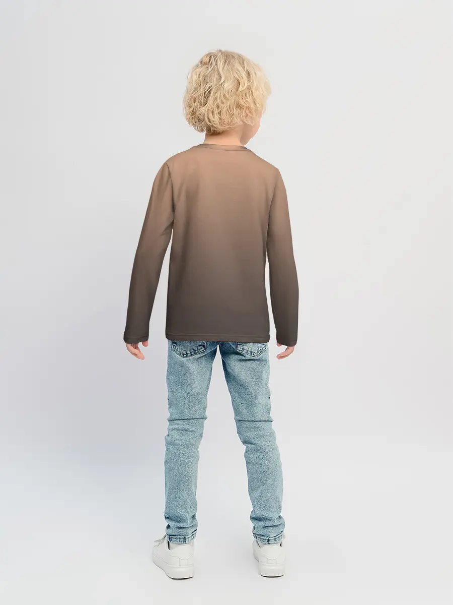 Детский лонгслив / девочка сова с топром