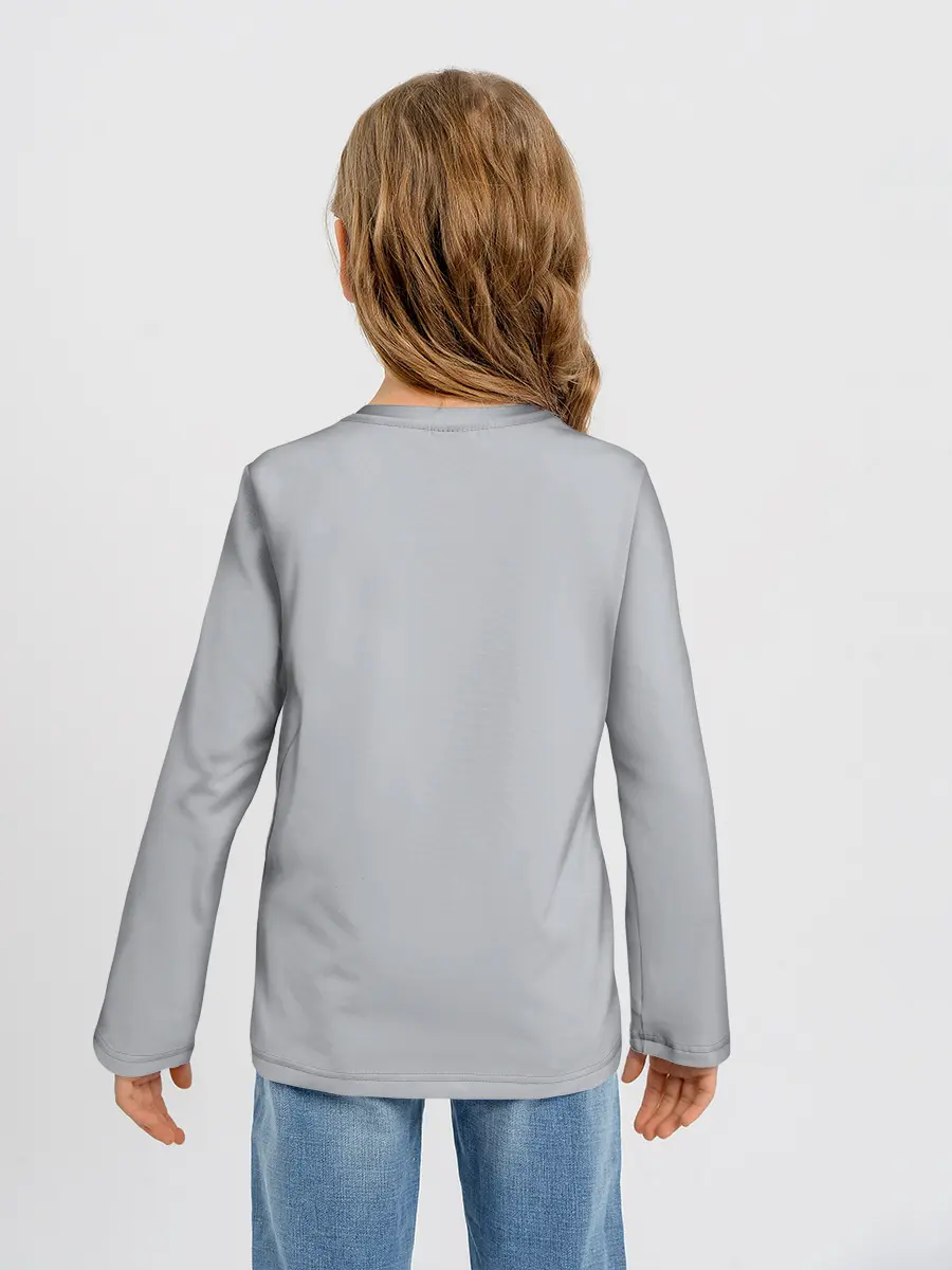 Детский лонгслив / Logo and Mikasa