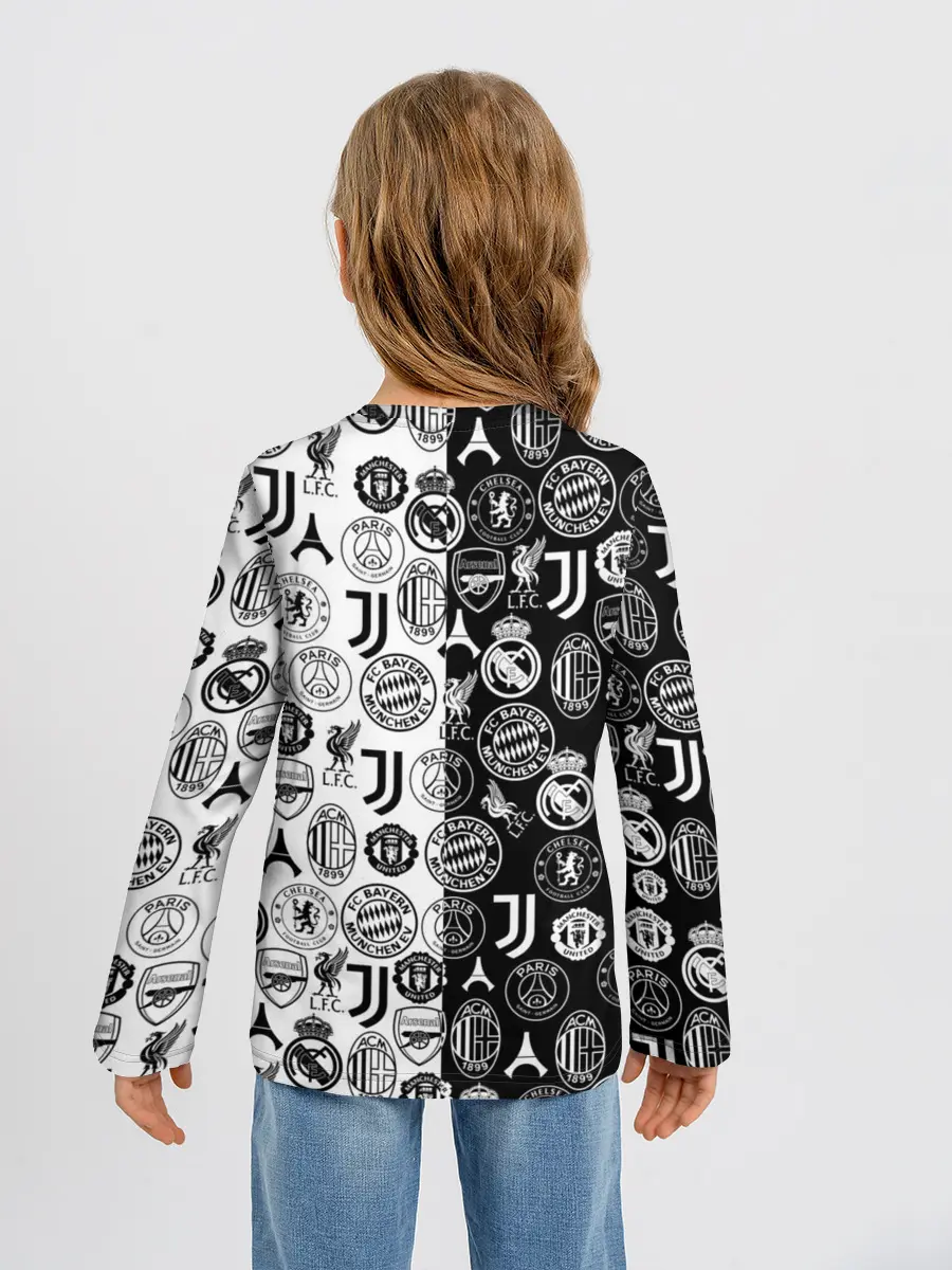 Детский лонгслив / ЛОГОТИПЫ ФУТБОЛЬНЫХ КОМАНД