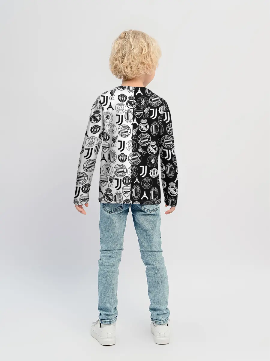 Детский лонгслив / ЛОГОТИПЫ ФУТБОЛЬНЫХ КОМАНД