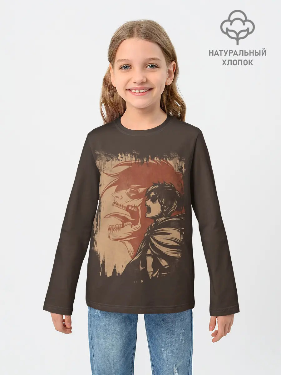 Детский лонгслив / Эрен Йегер