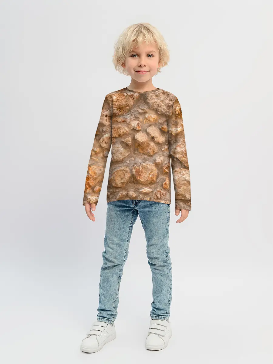 Детский лонгслив / Камни