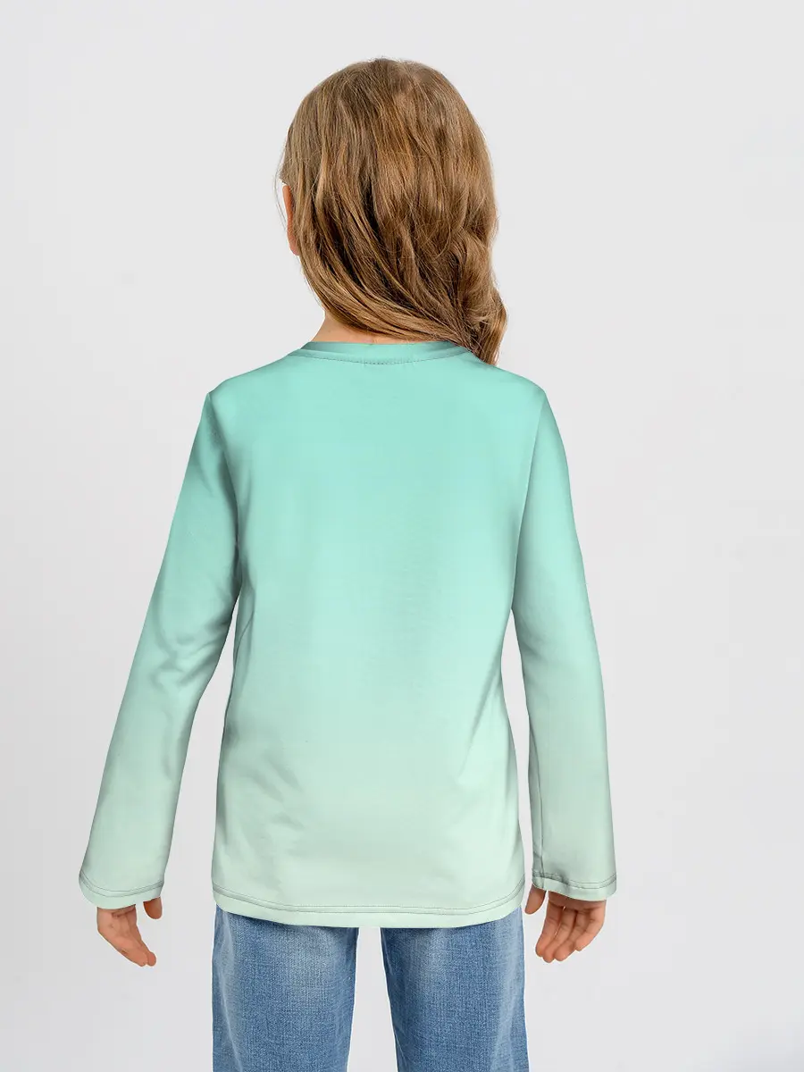 Детский лонгслив / нарисованный лисенок