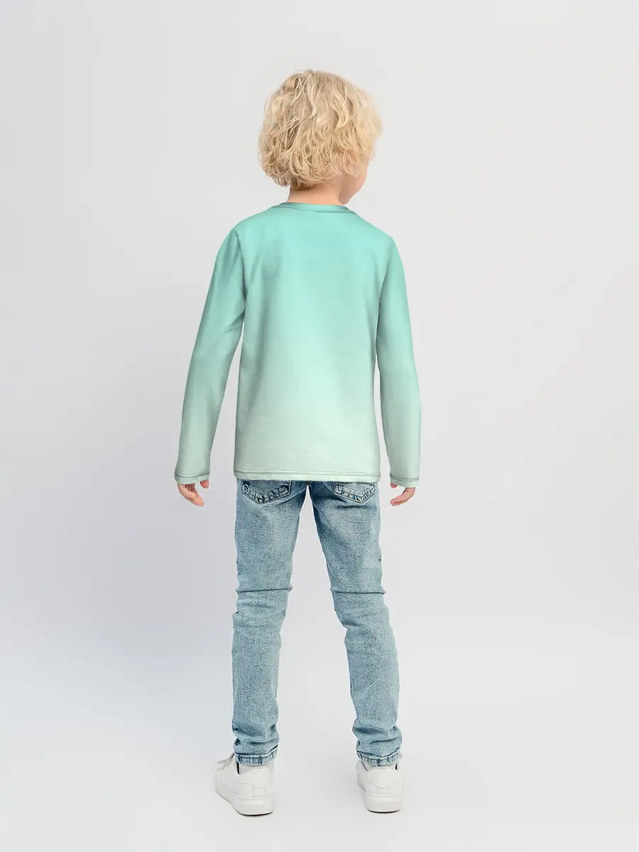 Детский лонгслив / нарисованный лисенок