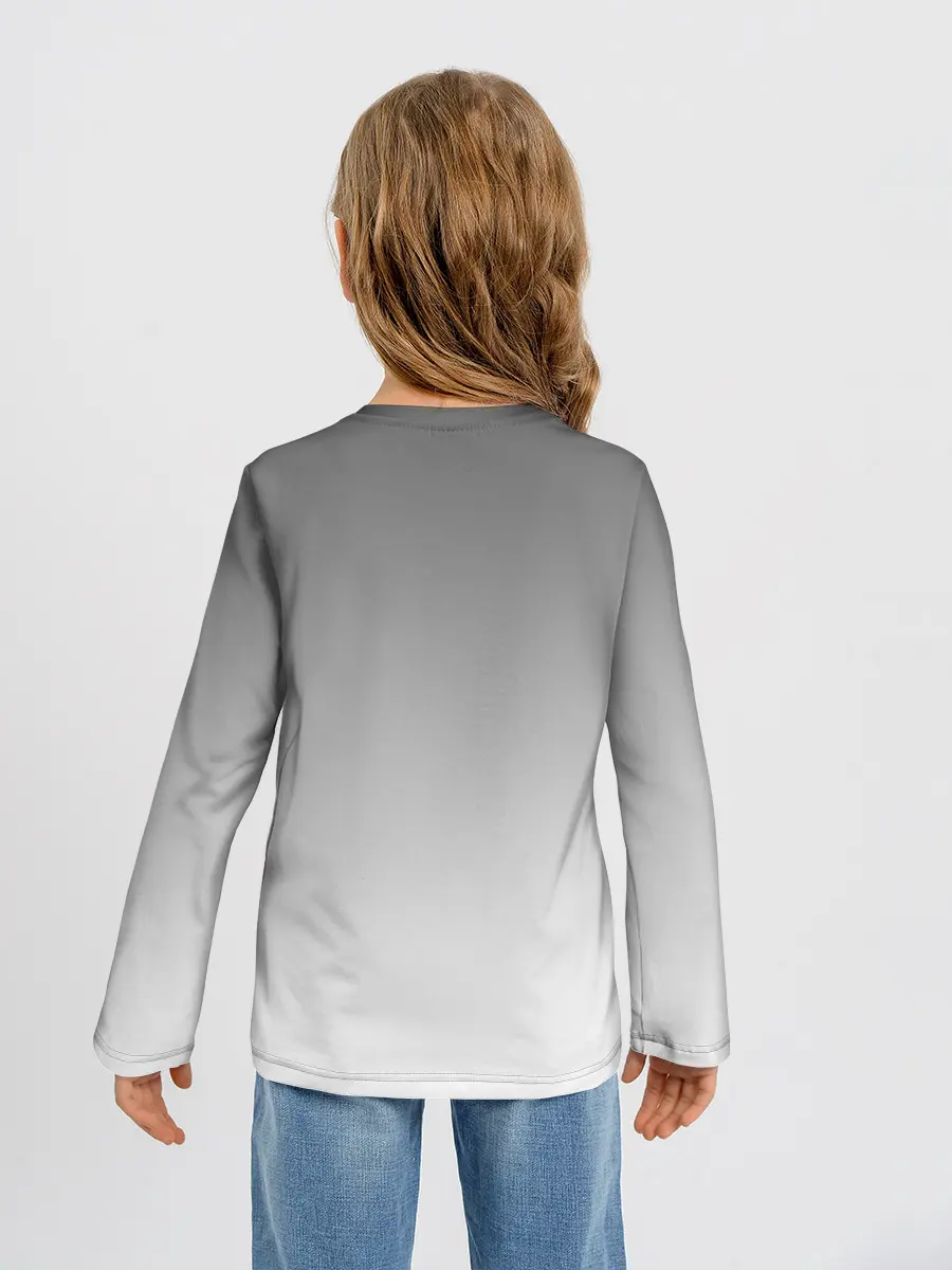 Детский лонгслив / маска сова смерть череп