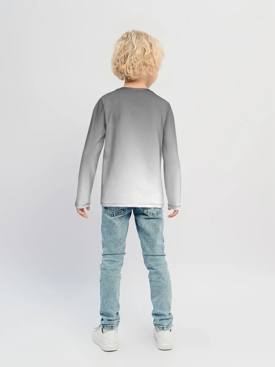 Детский лонгслив / маска сова смерть череп