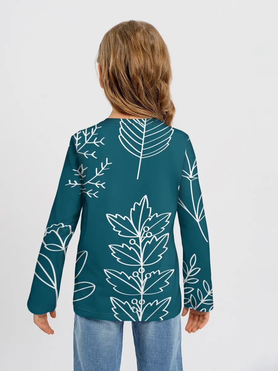 Детский лонгслив / Цветы