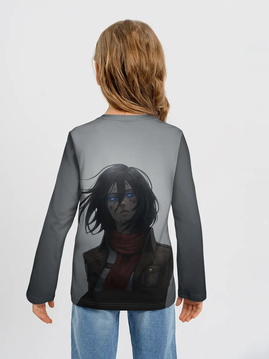 Детский лонгслив / Микаса Аккерман