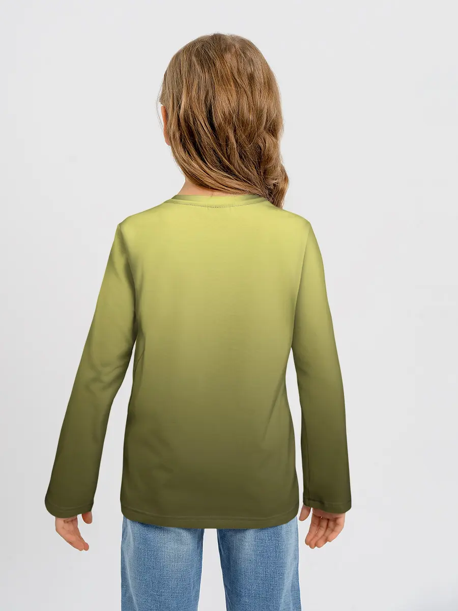 Детский лонгслив / много черных котов