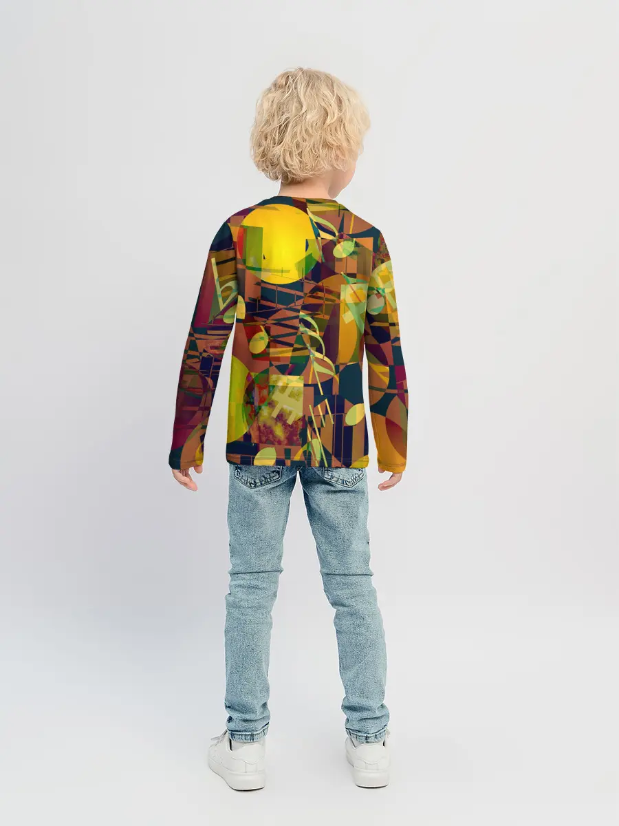 Детский лонгслив / Музыкальный глитч