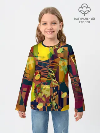 Детский лонгслив / Музыкальный глитч