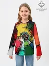 Детский лонгслив / Центрифуга красок