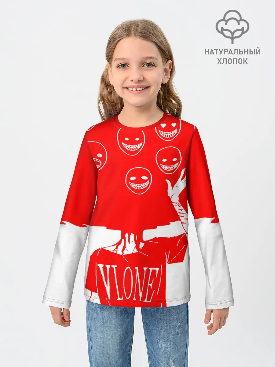 Детский лонгслив / многоголовый v love