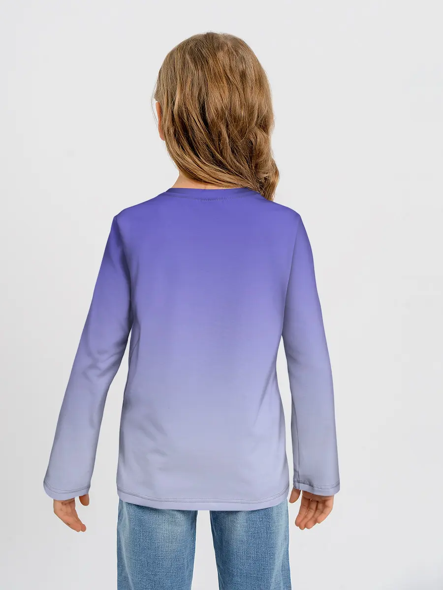 Детский лонгслив / енот акварелью потеки