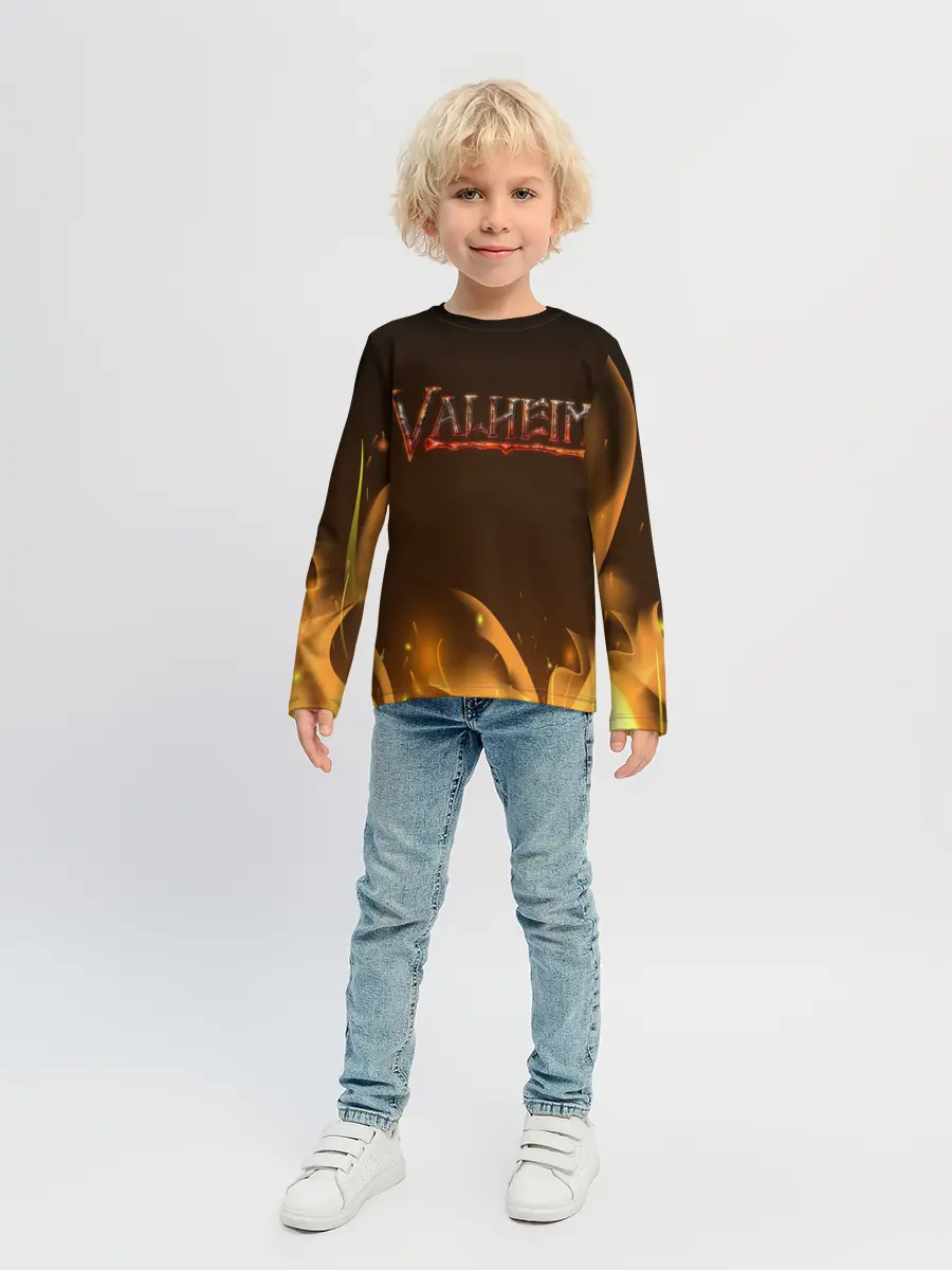Детский лонгслив / Valheim: Вальхейм выживание.