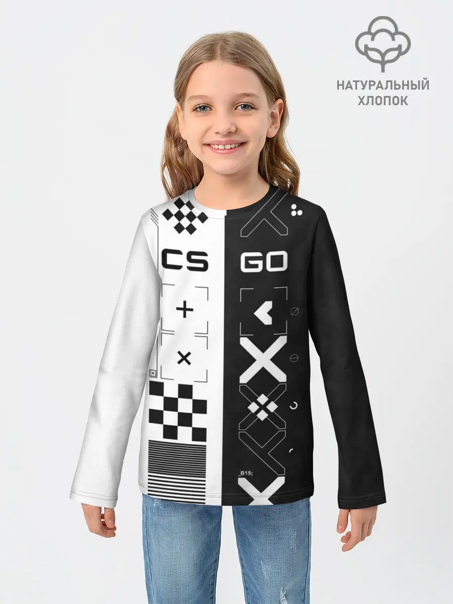 Детский лонгслив / Printstream | Поток информации