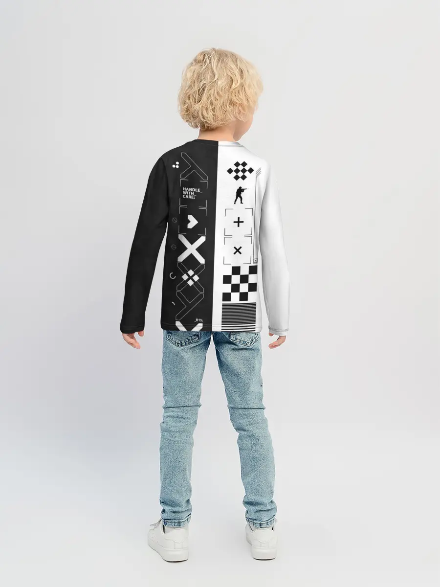 Детский лонгслив / Printstream | Поток информации