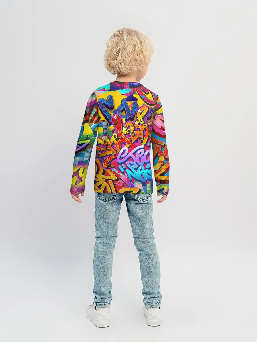 Детский лонгслив / Граффити