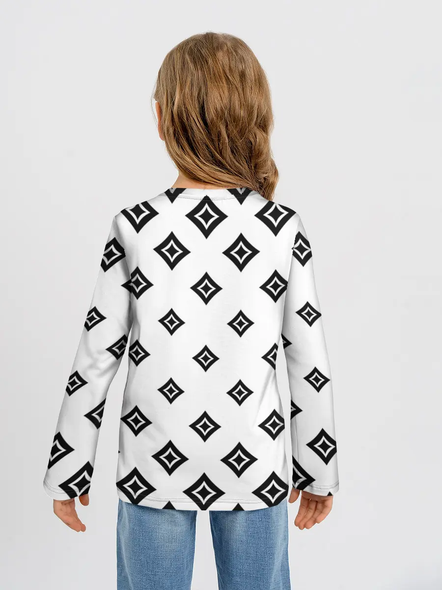 Детский лонгслив / Ромб в ромбе