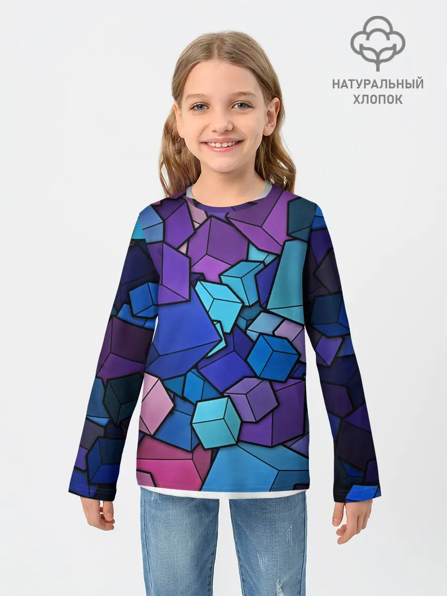 Детский лонгслив / Vector-Shape