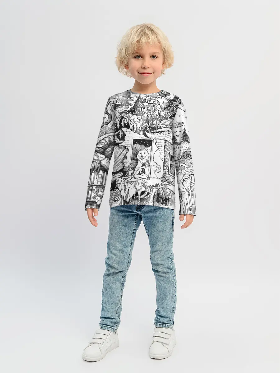 Детский лонгслив / дудлогод