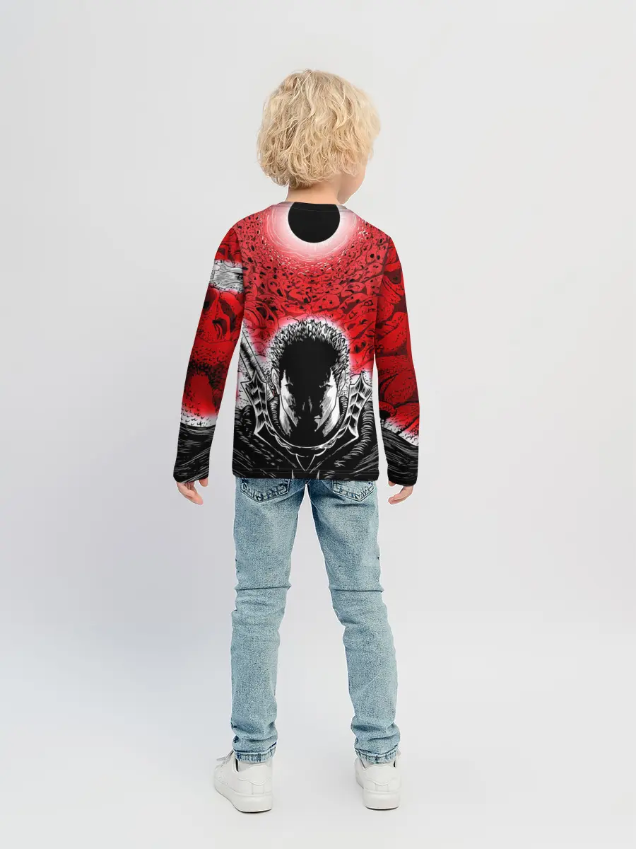 Детский лонгслив / Берсерк черное солнце