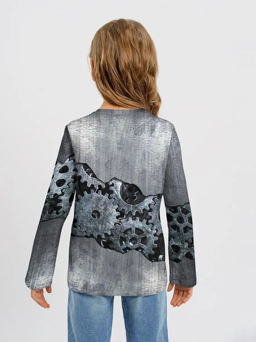 Детский лонгслив / Шестеренки