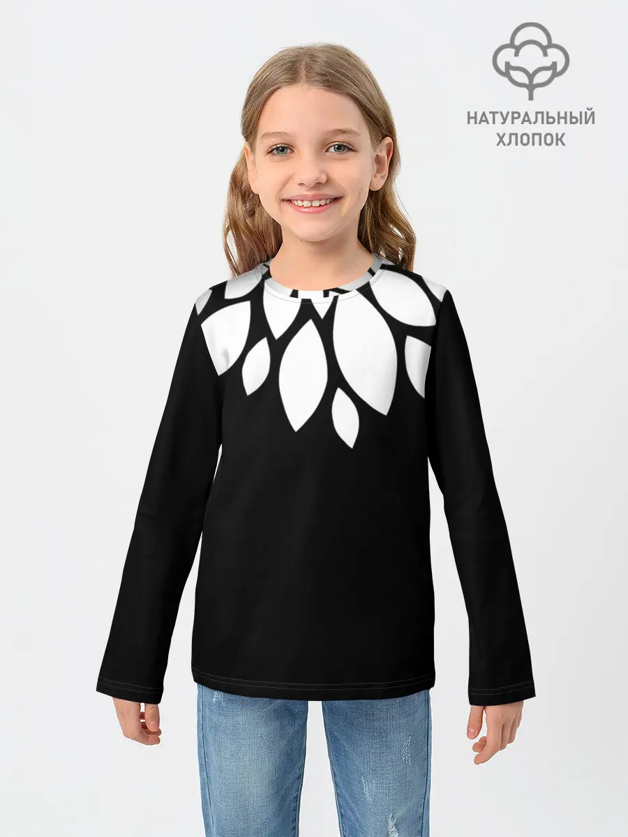 Детский лонгслив / Лепестки