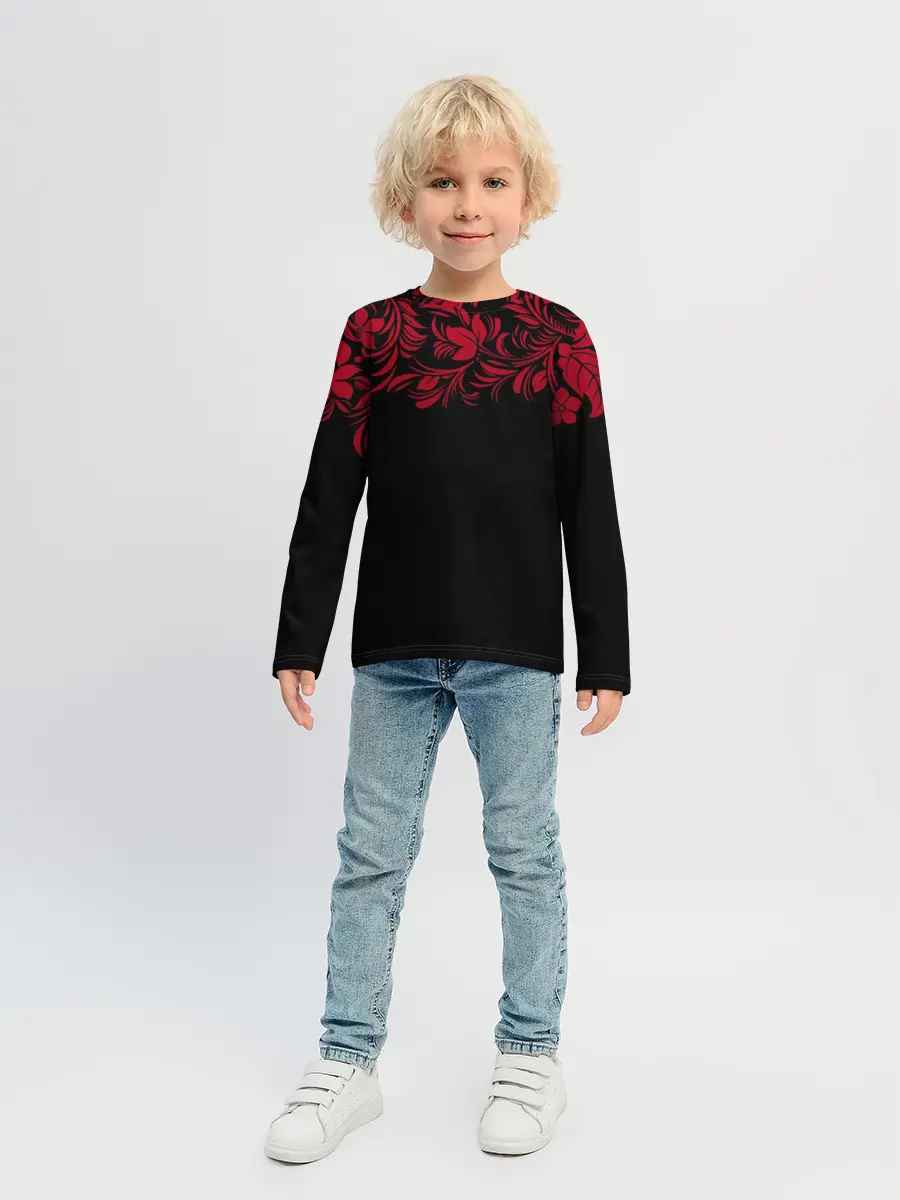 Детский лонгслив / Цветы