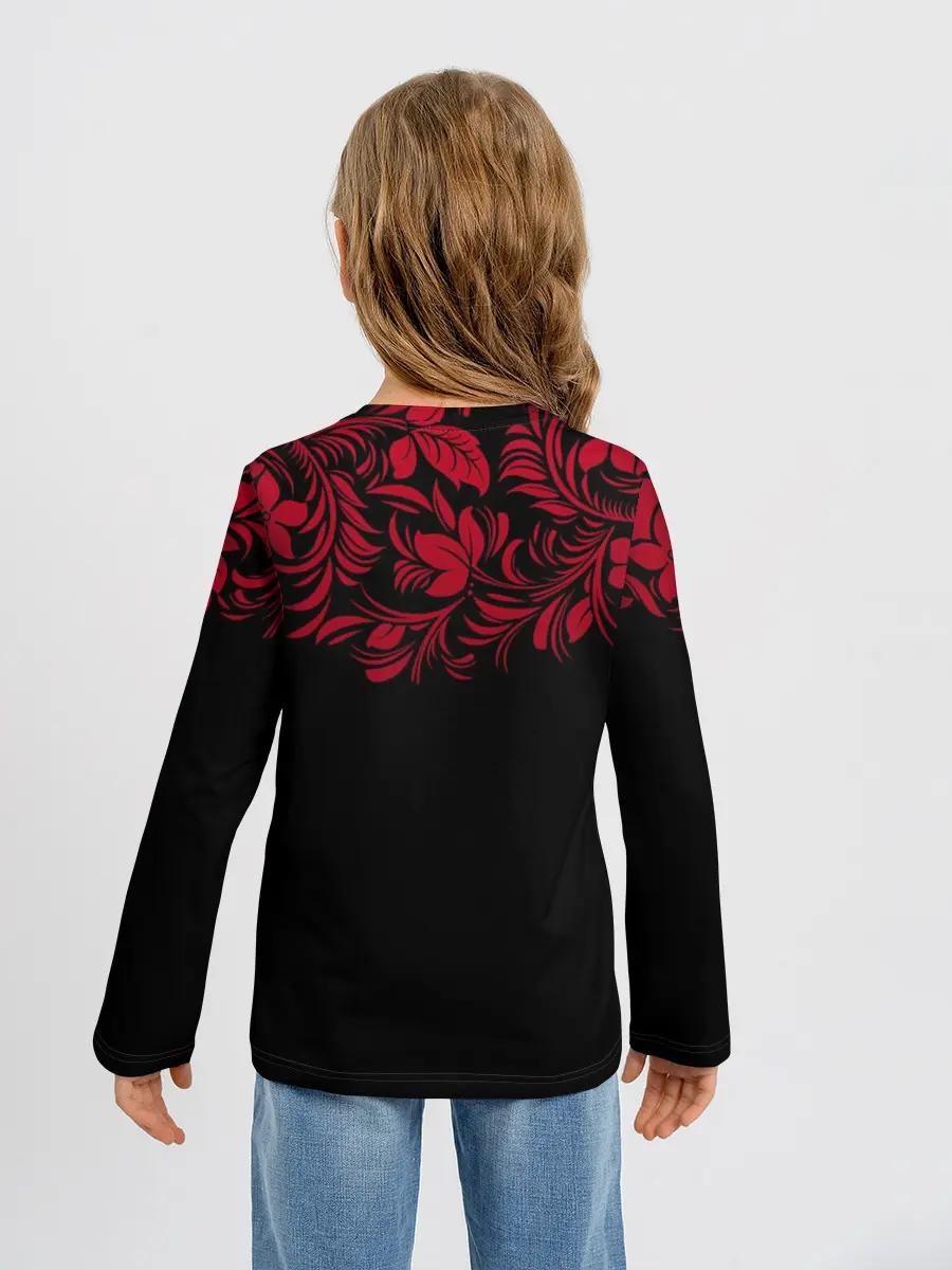 Детский лонгслив / Цветы