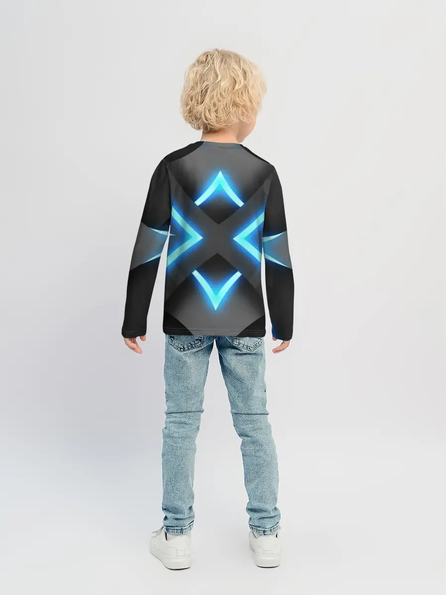 Детский лонгслив / НЕОНОВЫЕ СТРЕЛКИ 3D