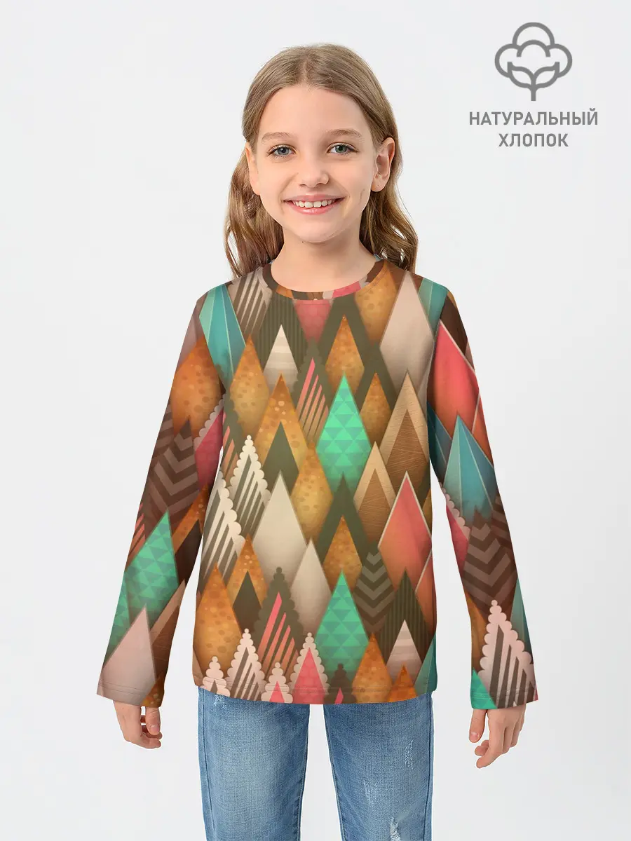 Детский лонгслив / Острые пики