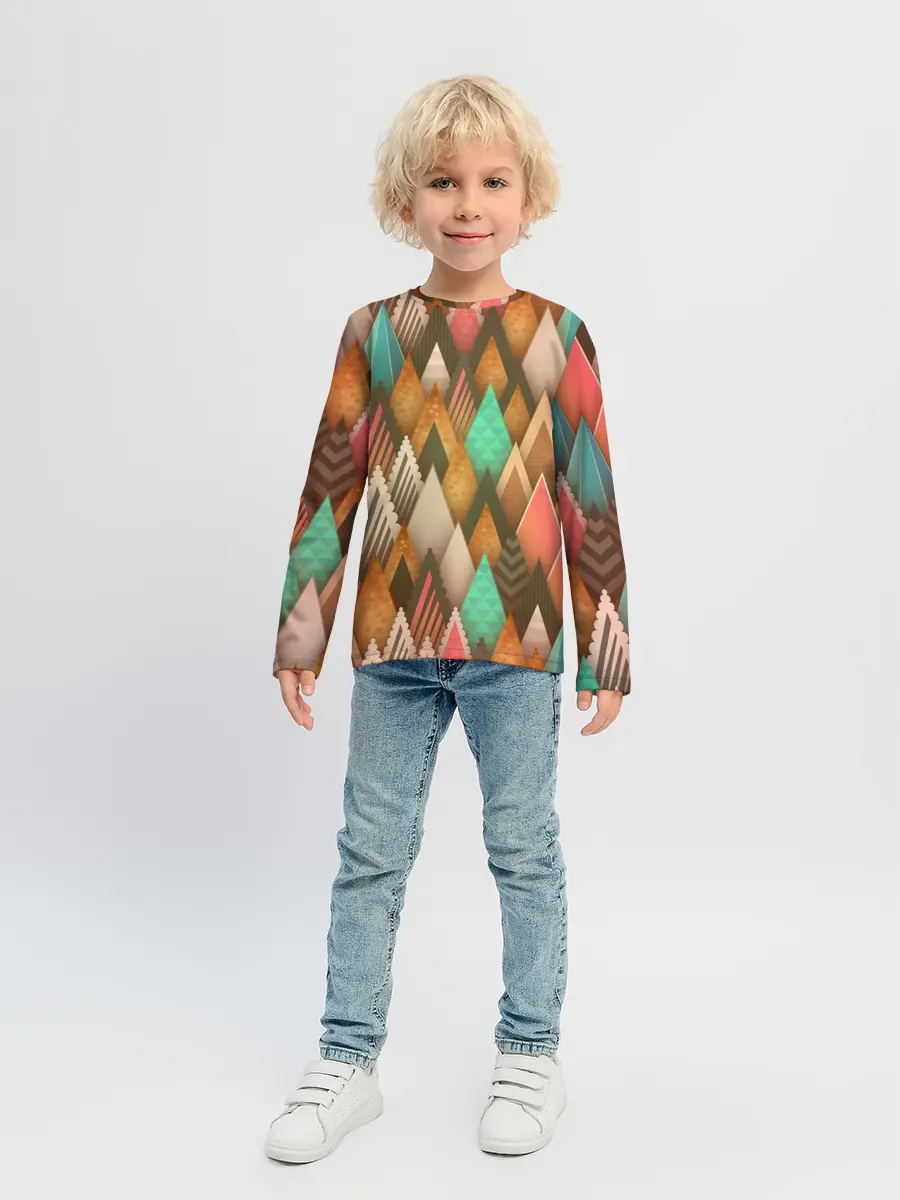 Детский лонгслив / Острые пики