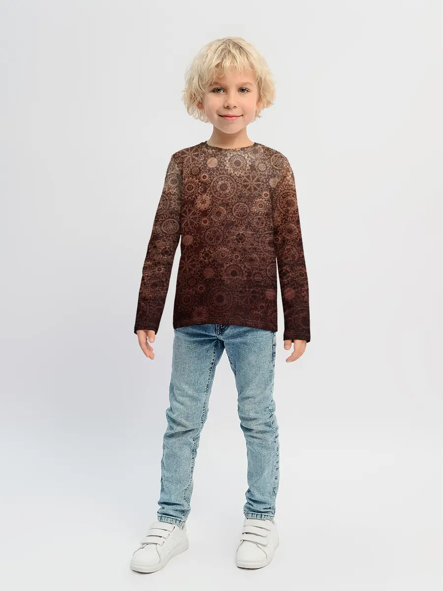 Детский лонгслив / Шестеренки