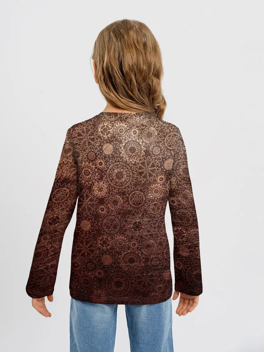 Детский лонгслив / Шестеренки