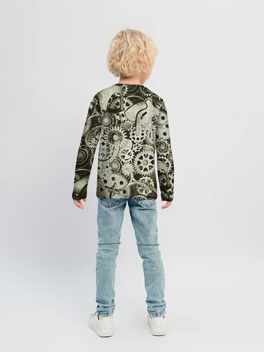 Детский лонгслив / Стимпанк Сова