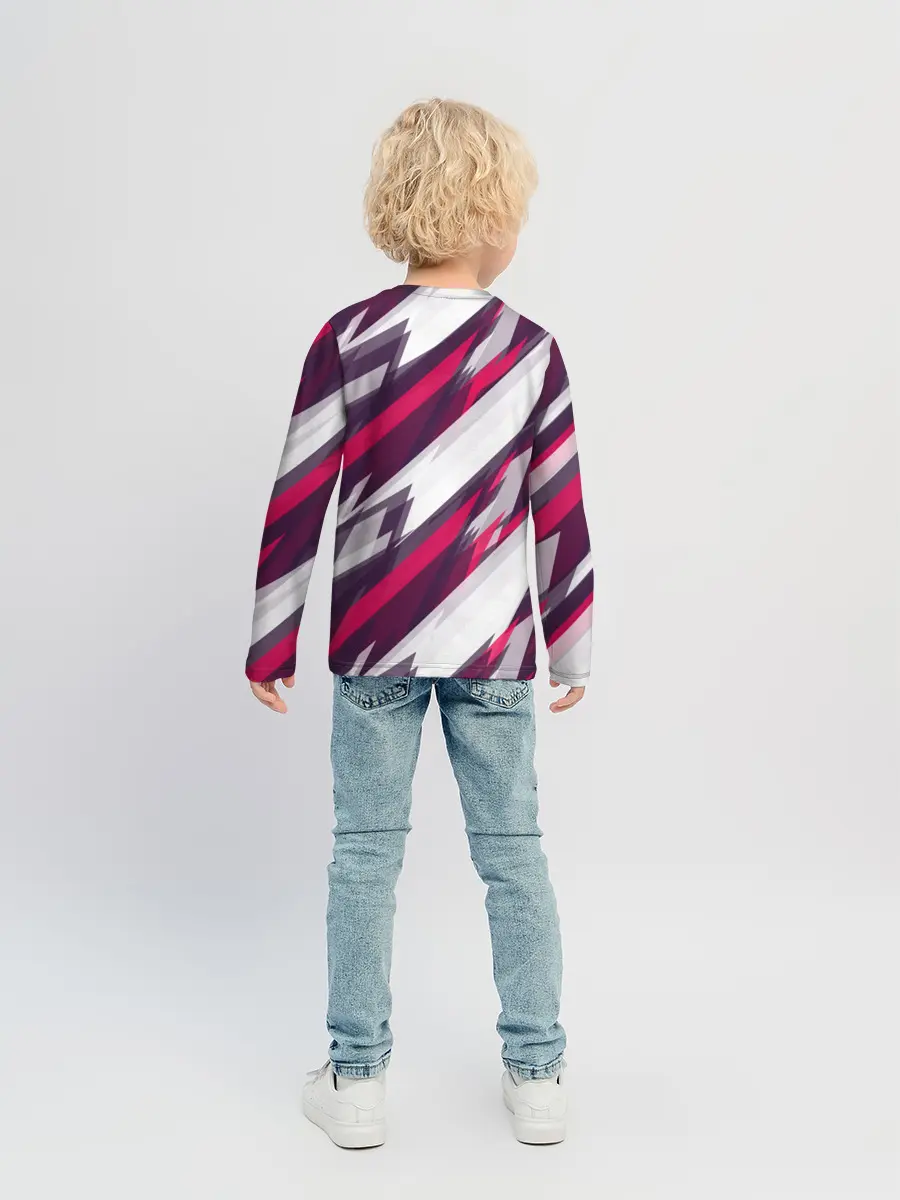 Детский лонгслив / Абстракция ,,Пламя