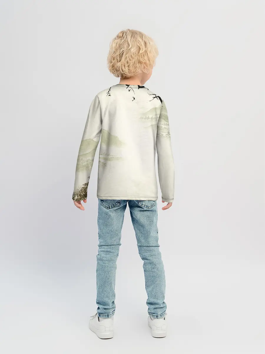 Детский лонгслив / Kamado Tanjiro зарисовка