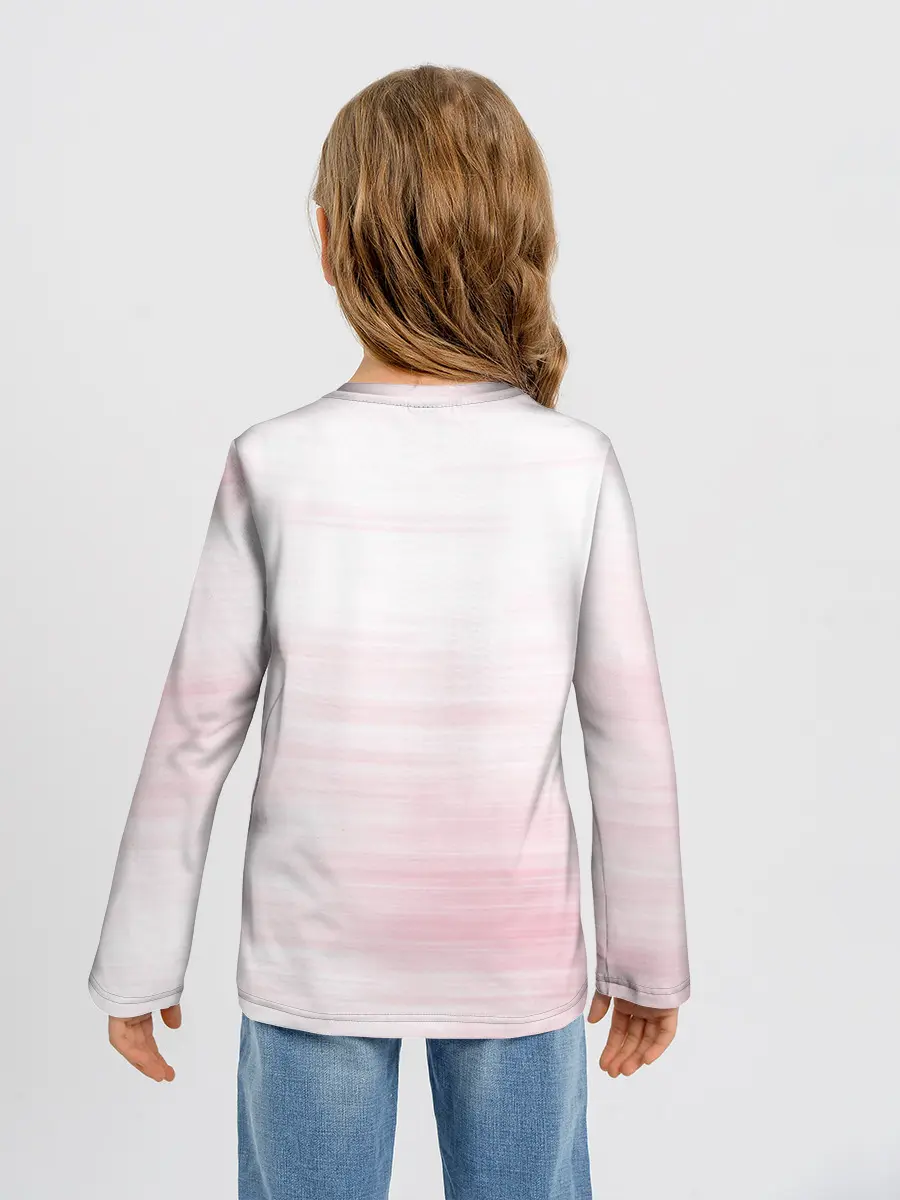 Детский лонгслив / Kimetsu no yaiba розовое