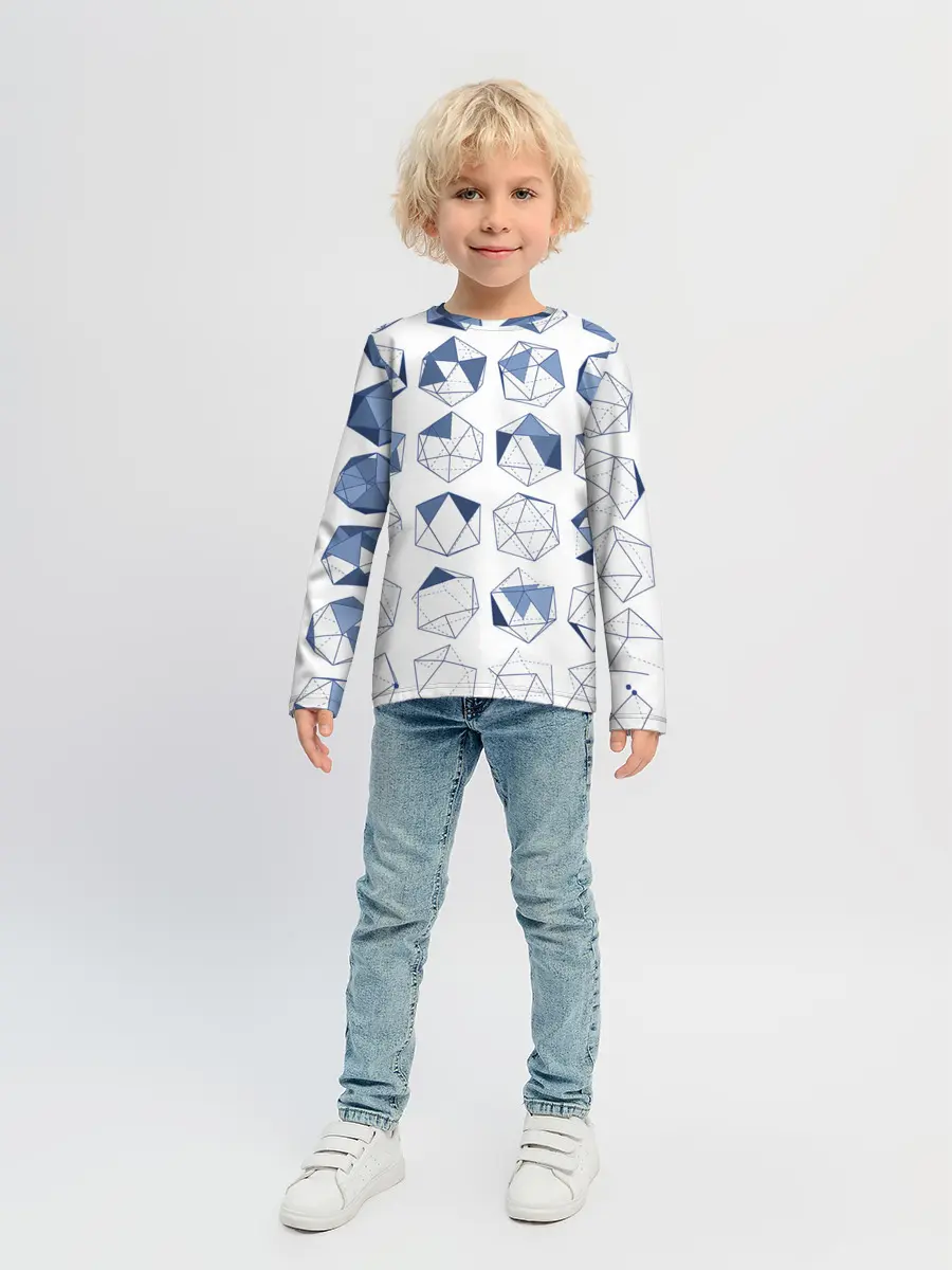 Детский лонгслив / Геометрические фигуры