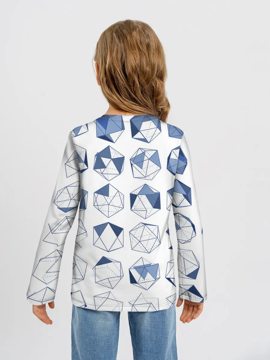 Детский лонгслив / Геометрические фигуры