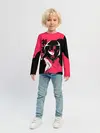 Детский лонгслив / Rena Black Pink