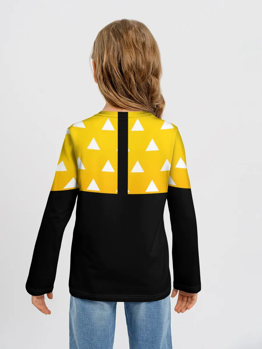 Детский лонгслив / Zenitsu Agatsuma Kimetsu no Yaiba