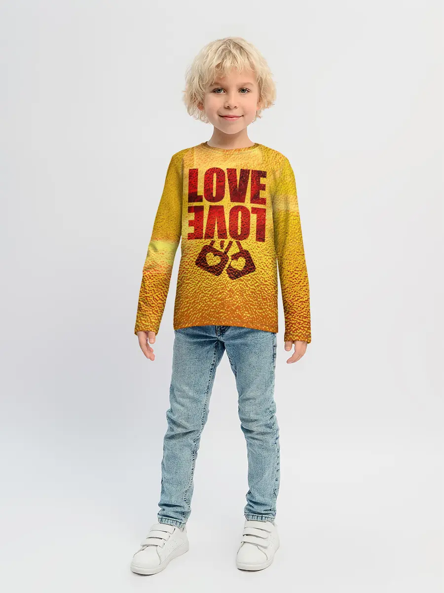 Детский лонгслив / LOVE
